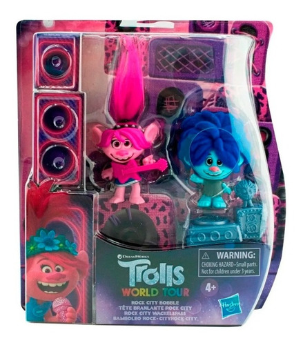 Trolls World Tour Rock City Bobble Set 2 Figuras Hasbro