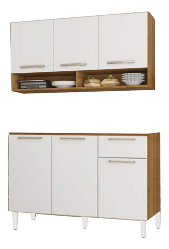 Aereo Mueble Cocina C/estante + Bajo Mesada 3 Puertas LG