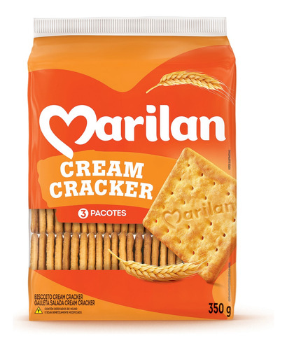 Biscoito Cream Cracker Marilan Pacote 350g