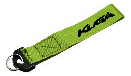 Llavero Cinta 20 X 4 Cm Ford Kuga Verde