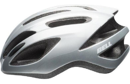 Capacete Ciclismo Bike Bell Crest R Mtb Cinza Prata Branco