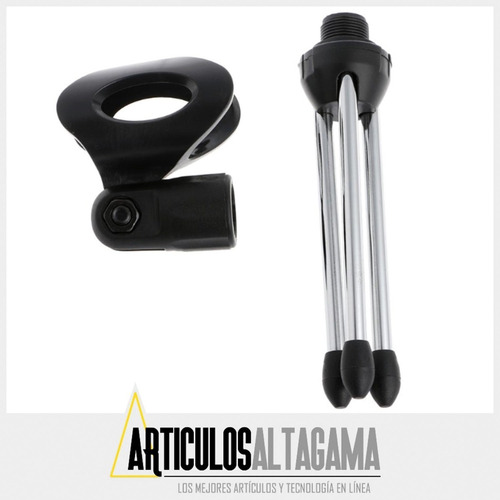 Imagen 3 de 10 de Base Soporte De Mesa Para Microfono 14 Cm Plegable Portatil