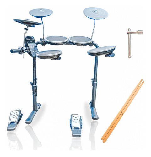 Bateria Eletronica 7 Pads Com Pedais Igreja Banda Estudo