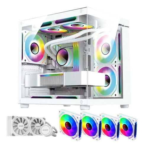 Cpu Gamer Amd Ryzen 5 5500 32gb Watercooler 1tb Rtx 4060 8gb
