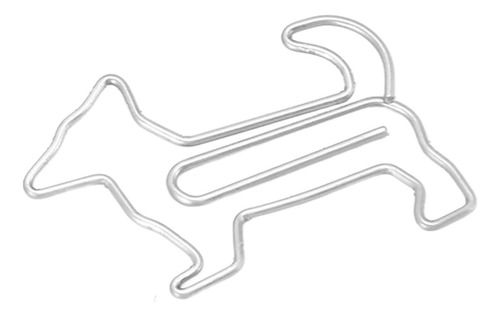 Clips De Papel Con Forma De Perro, 100 Unidades, De Metal Ch