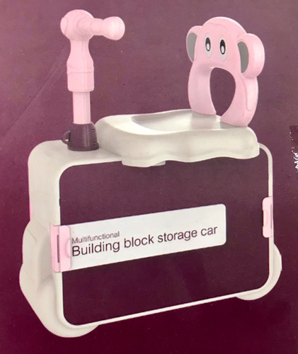 Mesa Infantil Didáctica 6 En 1 Bloques Construcción En Caja Tinto (Usado)