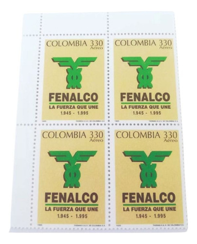  Estampilla Colombia Fenalco 1945 -1995