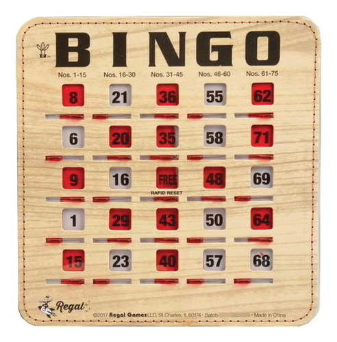 Cartones De Bingo Métricas Extra Gruesas Pack De 200