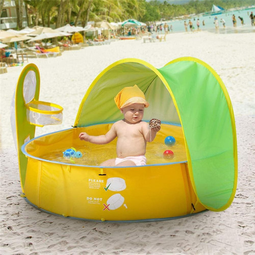 Carpa Portátil Emergente For Piscina For Niños Amarillo