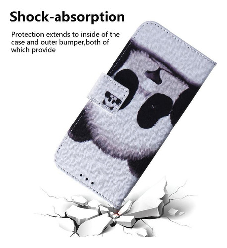 Funda Abatible For Honor X7b Pu Cartera De Cuero Pintado