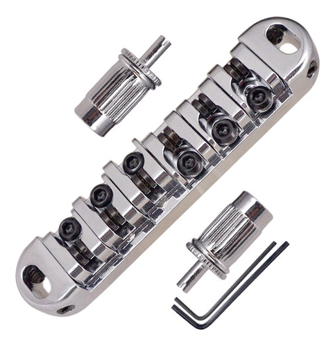 Roller Saddle Bridge Tailpiece Para Piezas De Guitarra