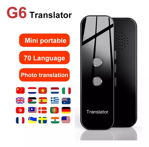 Traductor De Voz En Tiempo Real Instantáneo Portátil G6