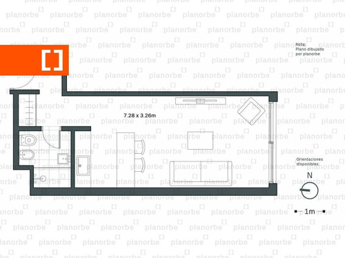 Venta De Apartamento Obra Construcción Monoambiente En Pocitos Nuevo, Infinity 26 Unidad 804