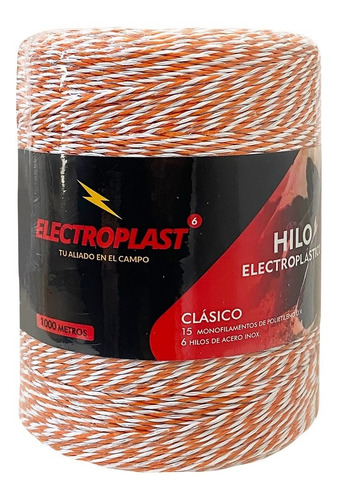 Hilo Electrico Electroplast® 1000 Mts 6 Hebra Clasico Boyero