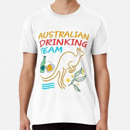 Remera Australian Drinking Beer Team, Funny Australia Countr