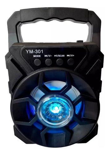 Bocina Bluetooht Mini Luz Led, Radio Fm Paq 12 Pz Mayoreo