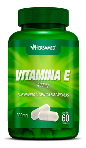 Vitamina E Com 60 Cápsulas