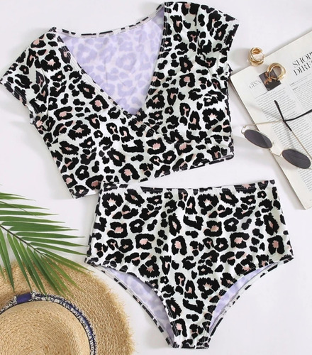 Traje De Baño Para Gordita Animal Print