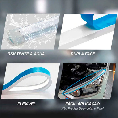 Par Fita Led Dual Color 30cm 3000k 6000k 12v