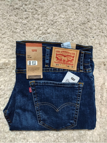 Pantalón Mezclilla Hombre Levi's 511 Slim, Talla 40x32 (927)