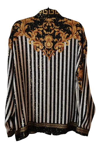 Camisa crema de seda sale