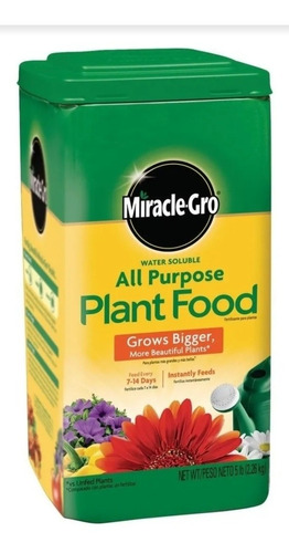 Miracle-gro  Alimento Vegetal De Uso Múltiple Soluble 5 Lbs 