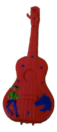 Guitarra Plástico Soplado De Juguete Para Niños Amarillo