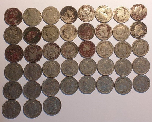 Serie Completa De Cuproníqueles De 5 Centavos De 1896 A 1942