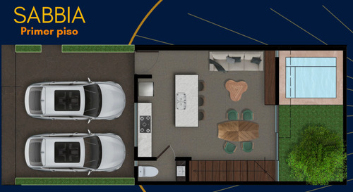 Townhouse(2r+r) En Venta En Sabbia En Temozón Norte