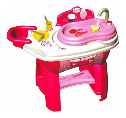 Juguete Baby Set Bañera Para Muñecas Rondi Con 18 Accesorios
