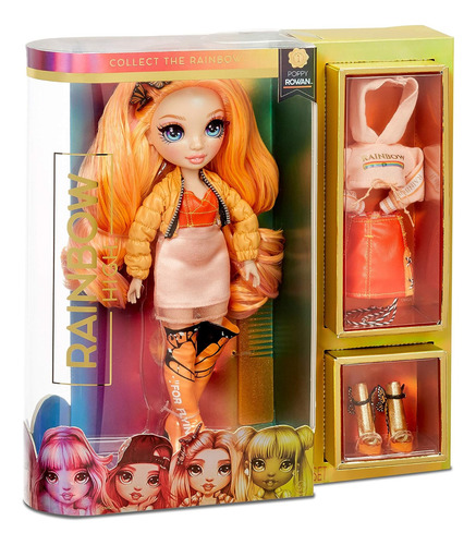Rainbow Surprise Rainbow High Poppy Rowan - Muñeca De Moda D
