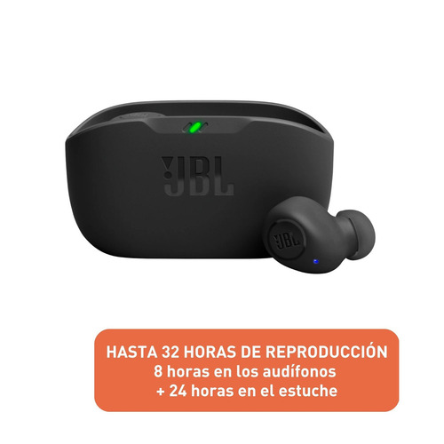 Audífonos Inalámbricos Jbl True Wireless Vibe Buds Negros Color Negro Color de la luz Negro