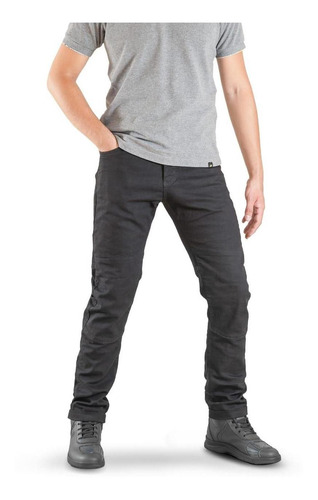 Pantalon Jean Con Protecciones Motociclista Solco