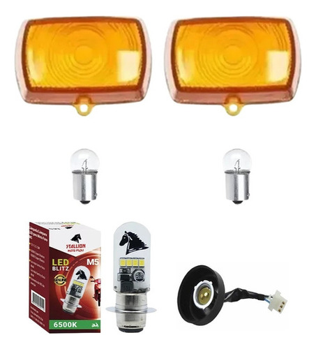 Kit Lente + Lampada Pisca + Lampada Led Soquete Pop 100