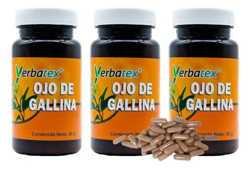 Pack 3 Té De Hierba Ojo De Gallina Envase Con 65 Piezas C/u