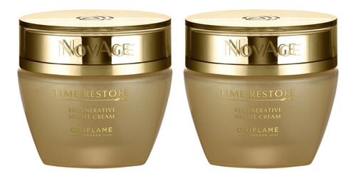 2 Cremas Faciales Noche Antiarrugas Piel Madura Time Restore