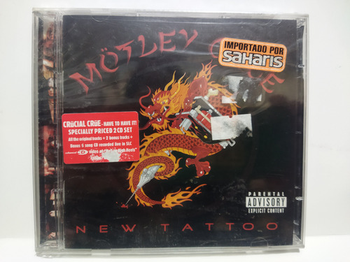 Mötley Crüe New Tatoo Doble Nuevo Importado 2 Cd Nikki Sixx