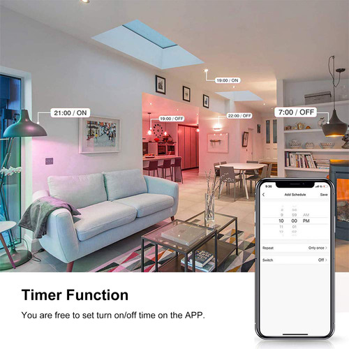 Aplicación De Teléfono Smart Bulb Wifi Rgb+w+c Led Candle De