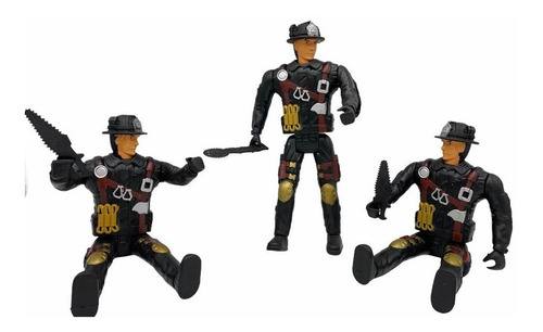 Juguete Muñeco Figura Articulada Bombero + Accesorio Niños 