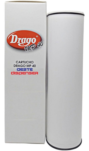Cartucho De Repuesto Para Filtro Purificador Agua Drago Mp40