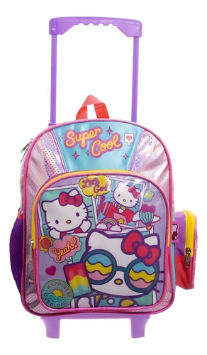 Mochila Ruedas Ruz Hello Kitty Escuela Menor Preescolar