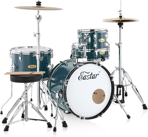 Bateria Para Adultos Kit Completo Color Azul Marca Eastar