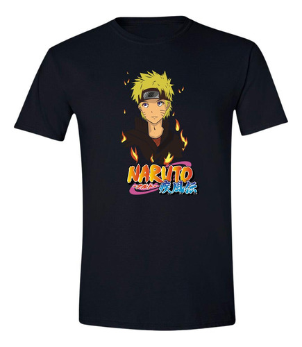 Playera Hombre Anime Naruto Uzumaki 000200n