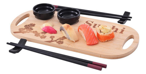 Conjunto Para Sushi E Comida Japonesa Kioto 7 Peças