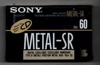 Fo Sony Metal-sr 60 Min Audio Cassette Nuevo Ricewithduck