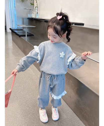 Elegante Conjunto De Pantalones Tipo Suéter De Chándal Para