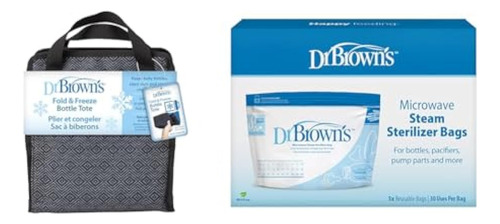 Dr. Brown's Bolsa Plegable Y Congelada Para Biberones, Bolsa