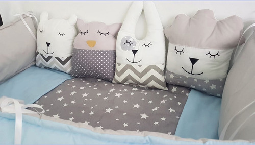 Chichonera Set De Chicho + Acolchado Animalitos Light