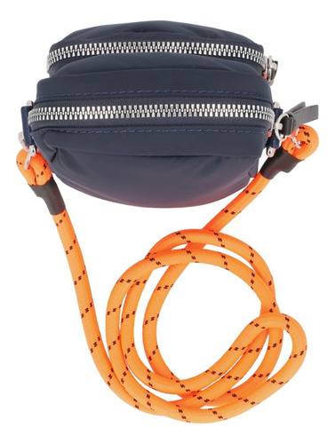 Bolso Mini Casual Mujer Azul 862-13 Correa de hombro Naranja claro Diseño de la tela Liso