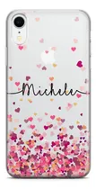 Comprar Capinha De Celular Corações Rosas Com Nome Diversos Modelos